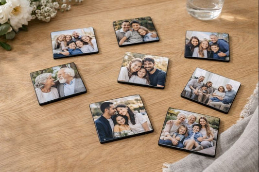 set de imanes personalizados con recuerdos familiares