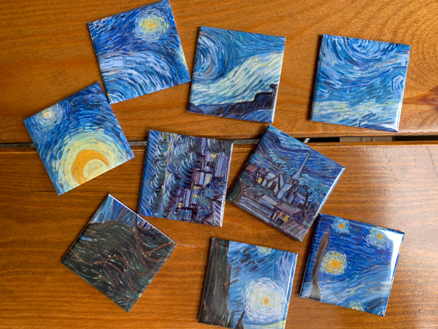 La noche estrellada de Vincent Van Gogh de 9 imanes