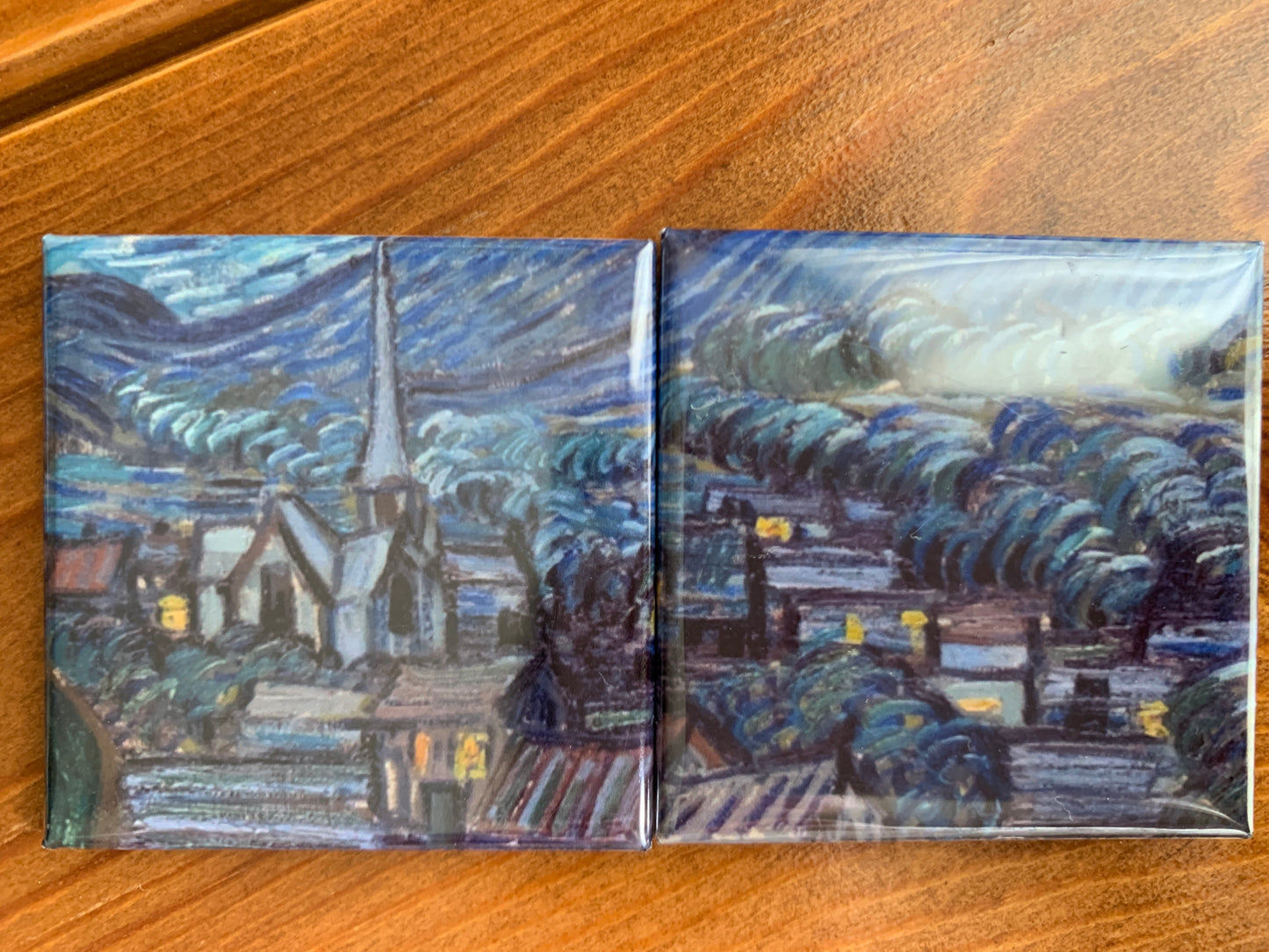 La noche estrellada de Vincent Van Gogh de 9 imanes