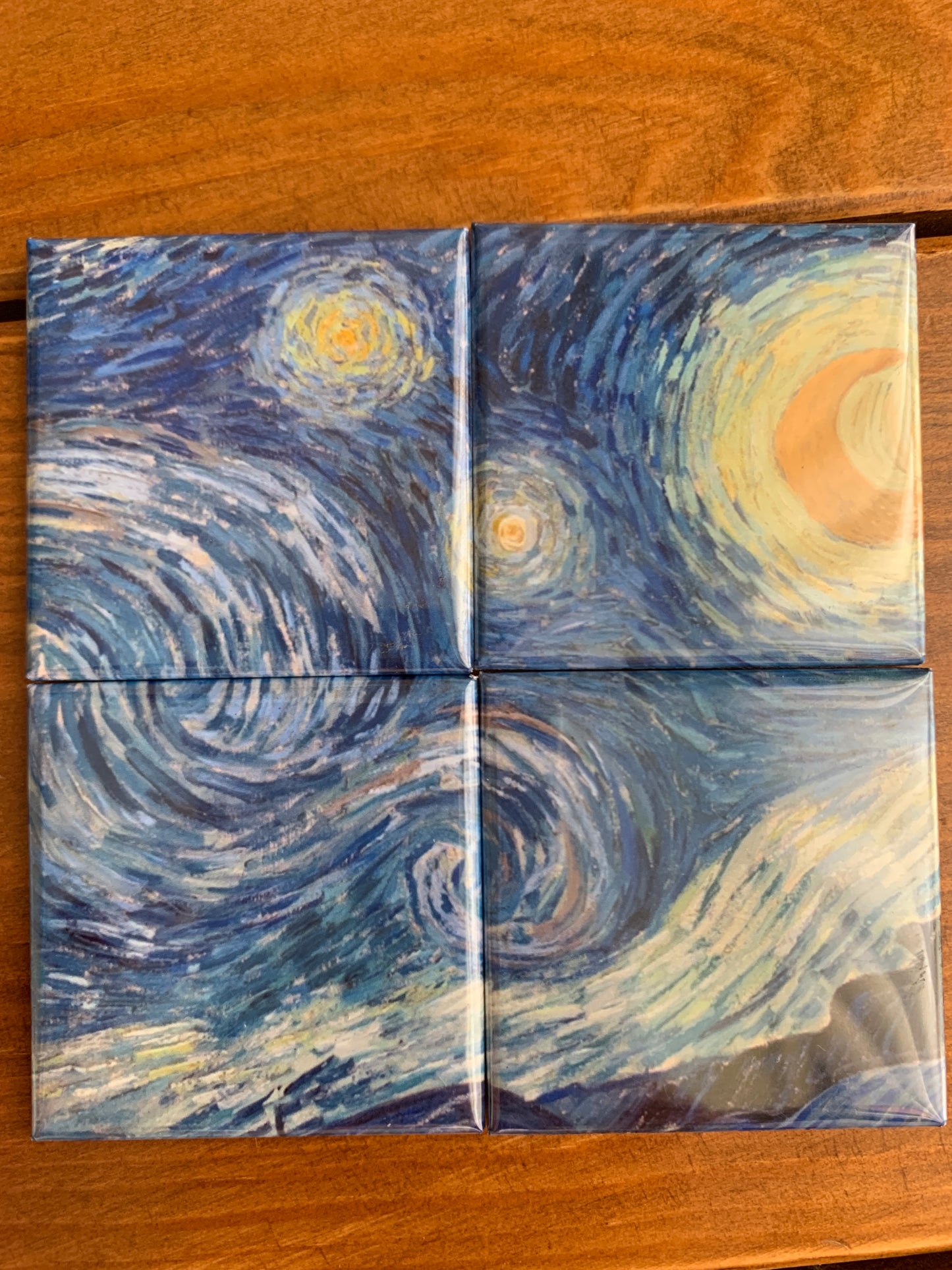 La noche estrellada de Vincent Van Gogh de 9 imanes