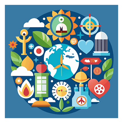 Ilustración conceptual sobre valores, cuidado del entorno y emociones, asociada a recuerdos significativos